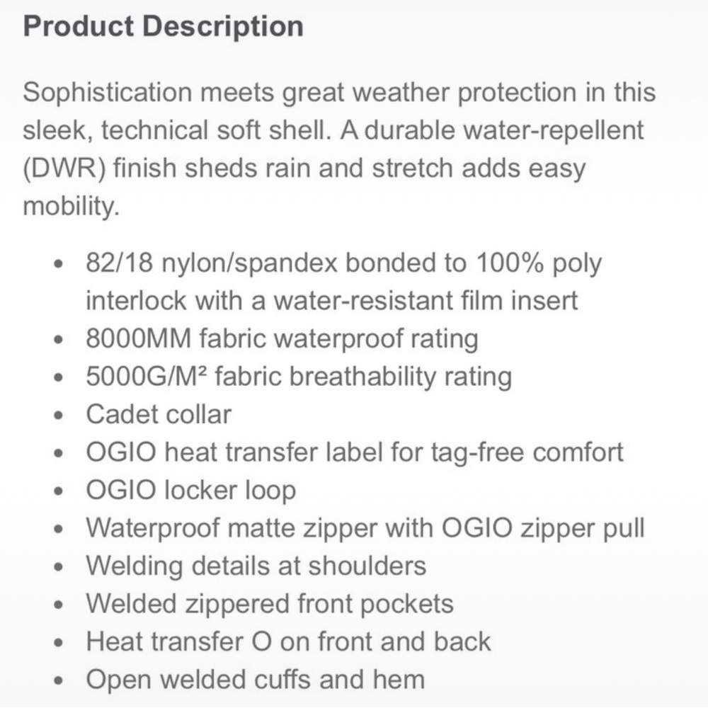 Women’s Ogio Water Repellent Soft Shell Jacket - image 8